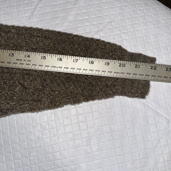 Vtg Bill Blass Crew Neck Knit Ribbed Sweater Mens Size XL Brown USA Made Grandpa - Picture 5 of 9